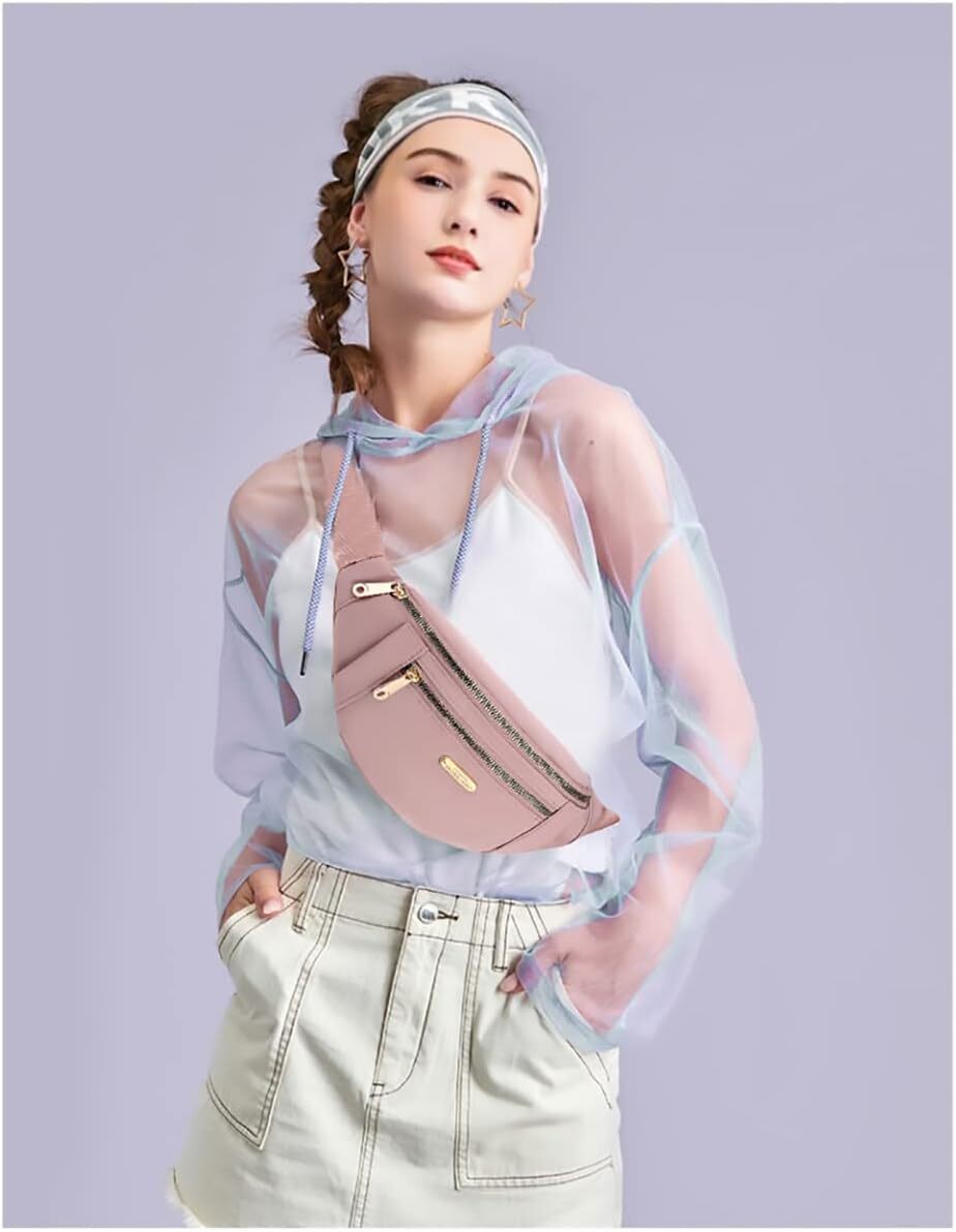 1/2 Pcs Women Fanny Pack Waist Pack,Fashion Waist Bag for Travel Sports Running