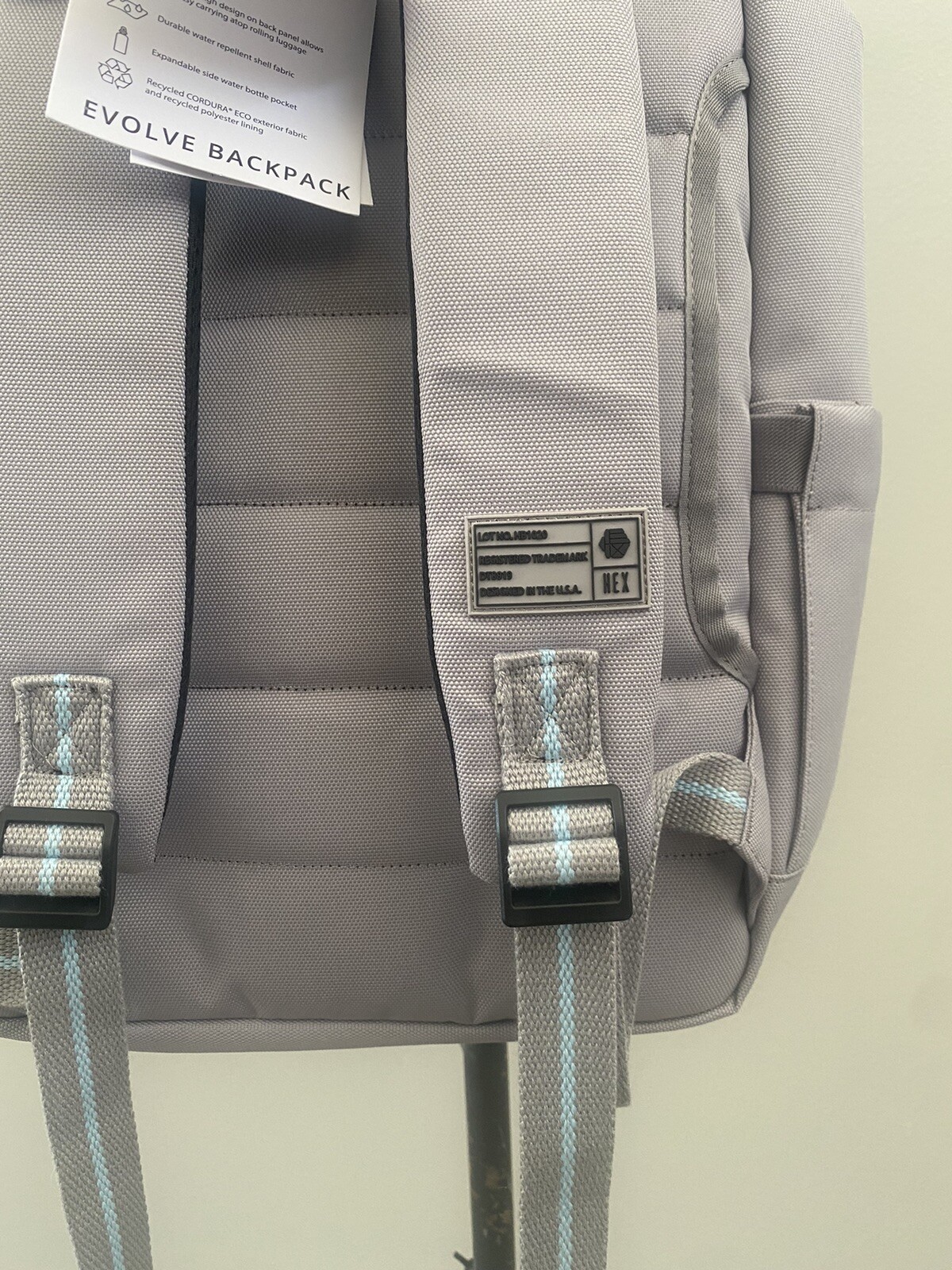 HEX Evolve Logic Backpack with 13”-15” Laptop Storage, Mystic Grey – HX1994-MG