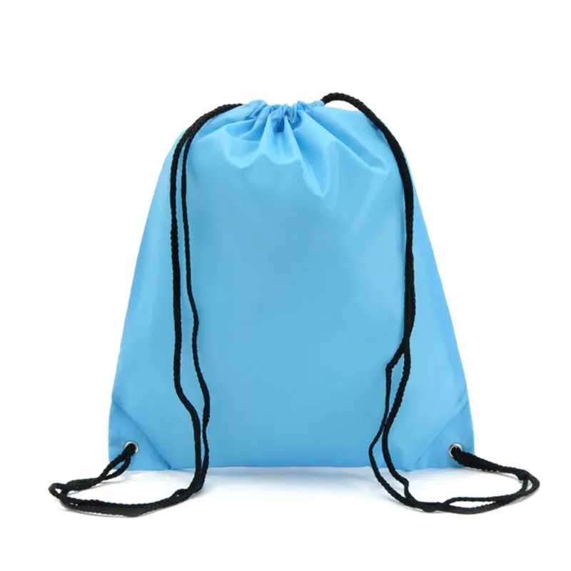 Cotton Drawstring Training Canvas Small Backpack Girl Bag School Sports Waterpro
