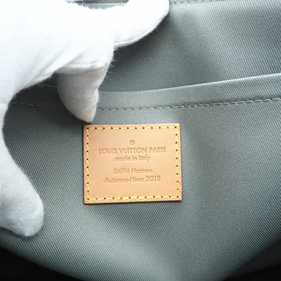 Louis Vuitton Monogram Titanium Pochette Cosmos M63240 Clutch Bag Gray Beige