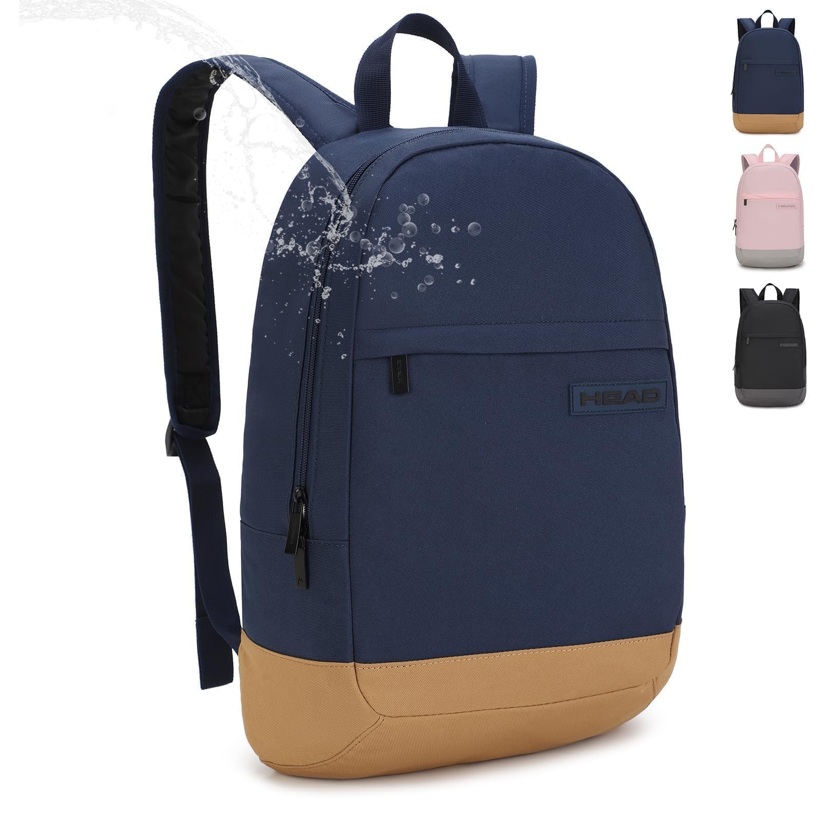 Small Waterproof Backpack Lightweight Casual Daypack Fits 15.6 In Laptop