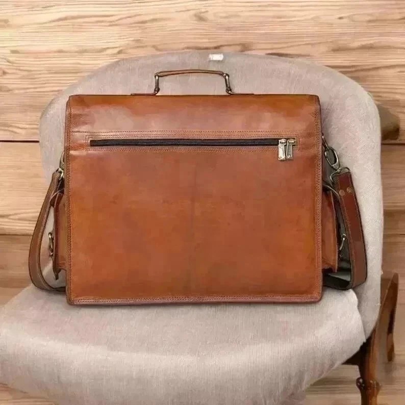 Handmade Pro Max Leather Messenger Antique Finish Bag – s Laptop Shoulder Bag