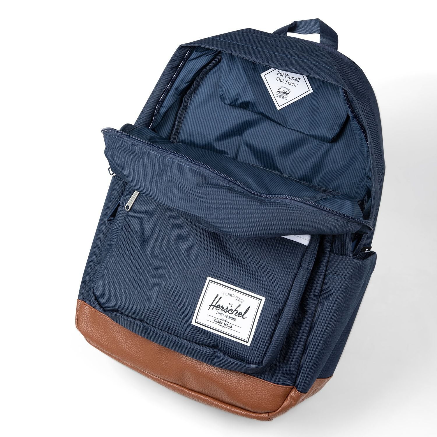 Herschel Pop Quiz Backpack 25L Navy School Travel Work Laptop Bookbag Bag