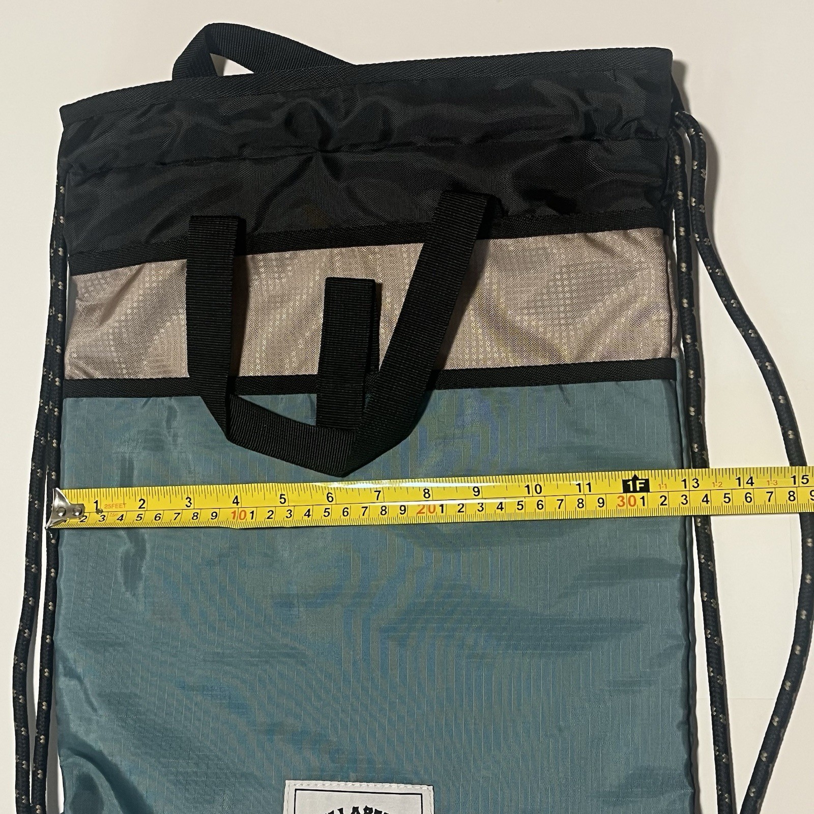Billabong Blue/beige/black Drawstring Backpack Brand New