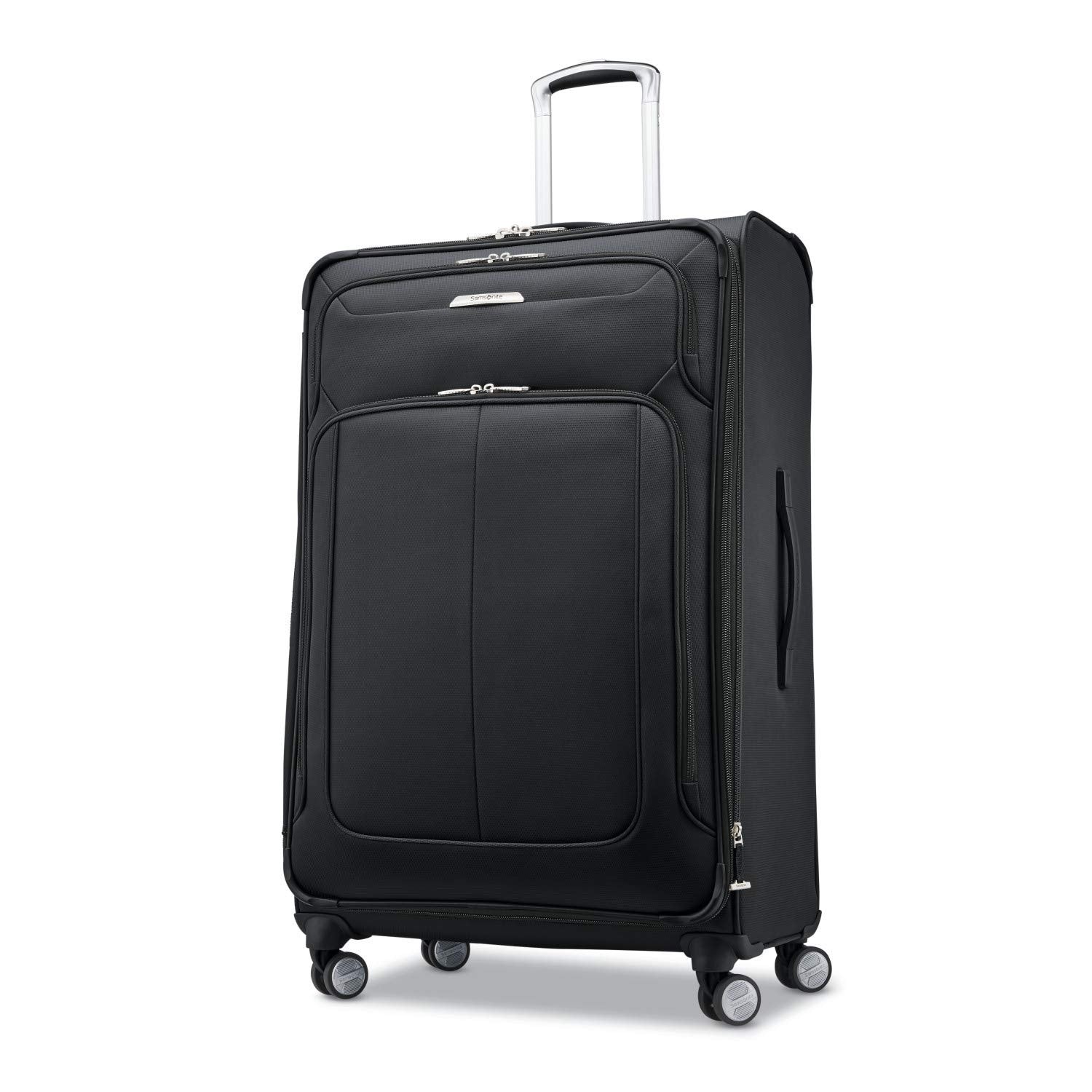 Samsonite SoLyte DLX 29-Inch Expandable Spinner Black Checked Large 29 Inch U1