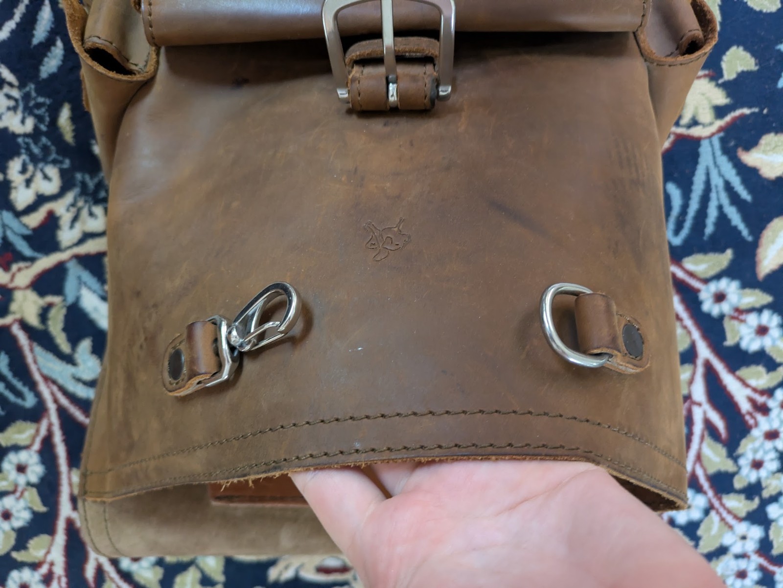 Saddleback Leather Co. Thin Front Pocket Backpack – (Tobacco)