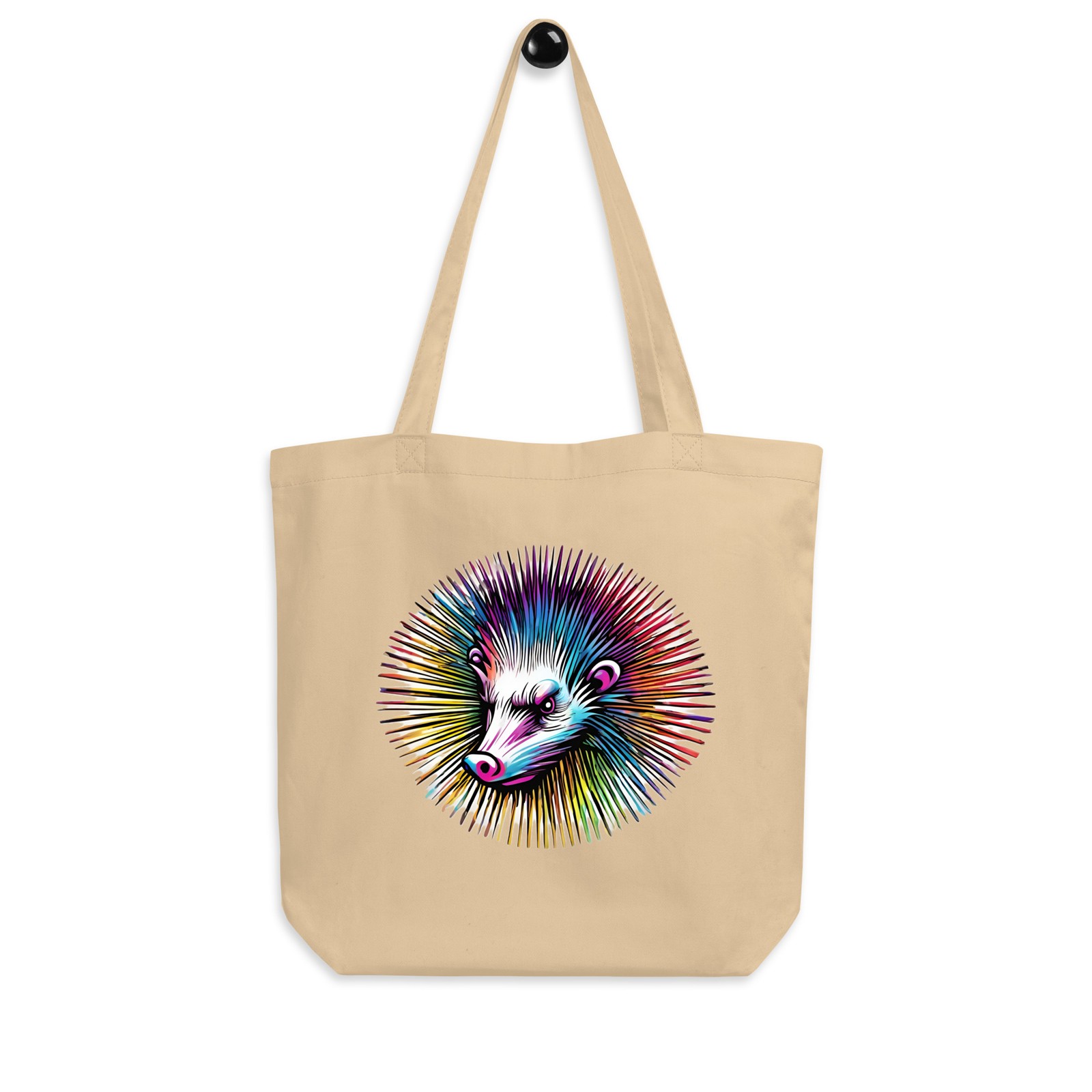 “Psychedelic Opossum” Eco Tote Bag Possum Marsupial Wildlife Spirit Animal