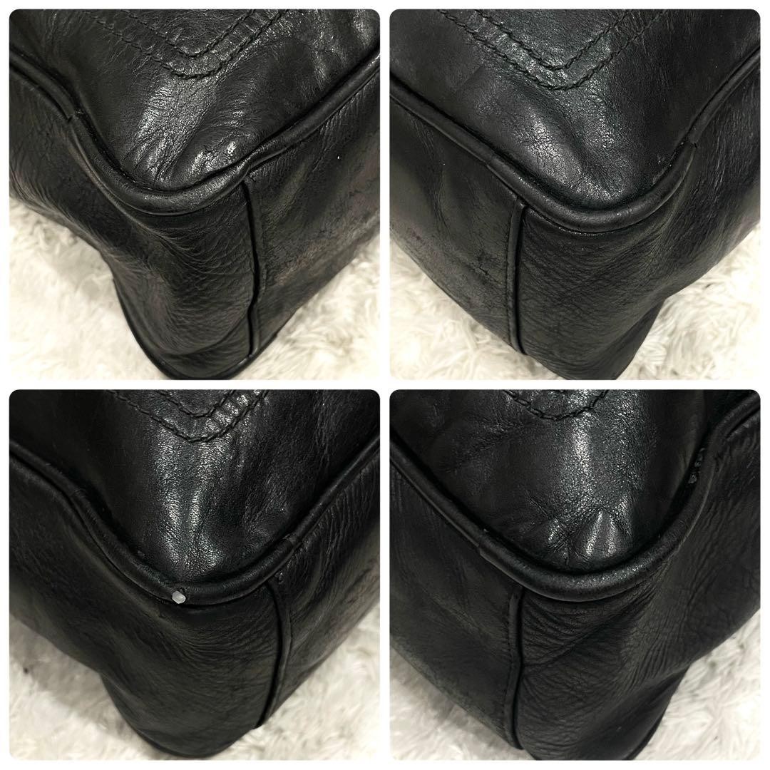 Authentic BALLY Leather Business Tote Bag 40cm x 33cm Black, Genuine Leather