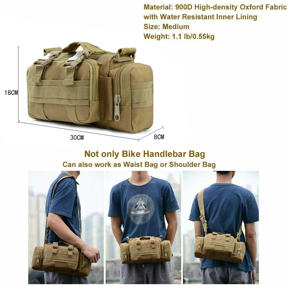 Tactical Military Chest Fanny Shoulder Waist Bag Hunting Bike Molle Camping Pack