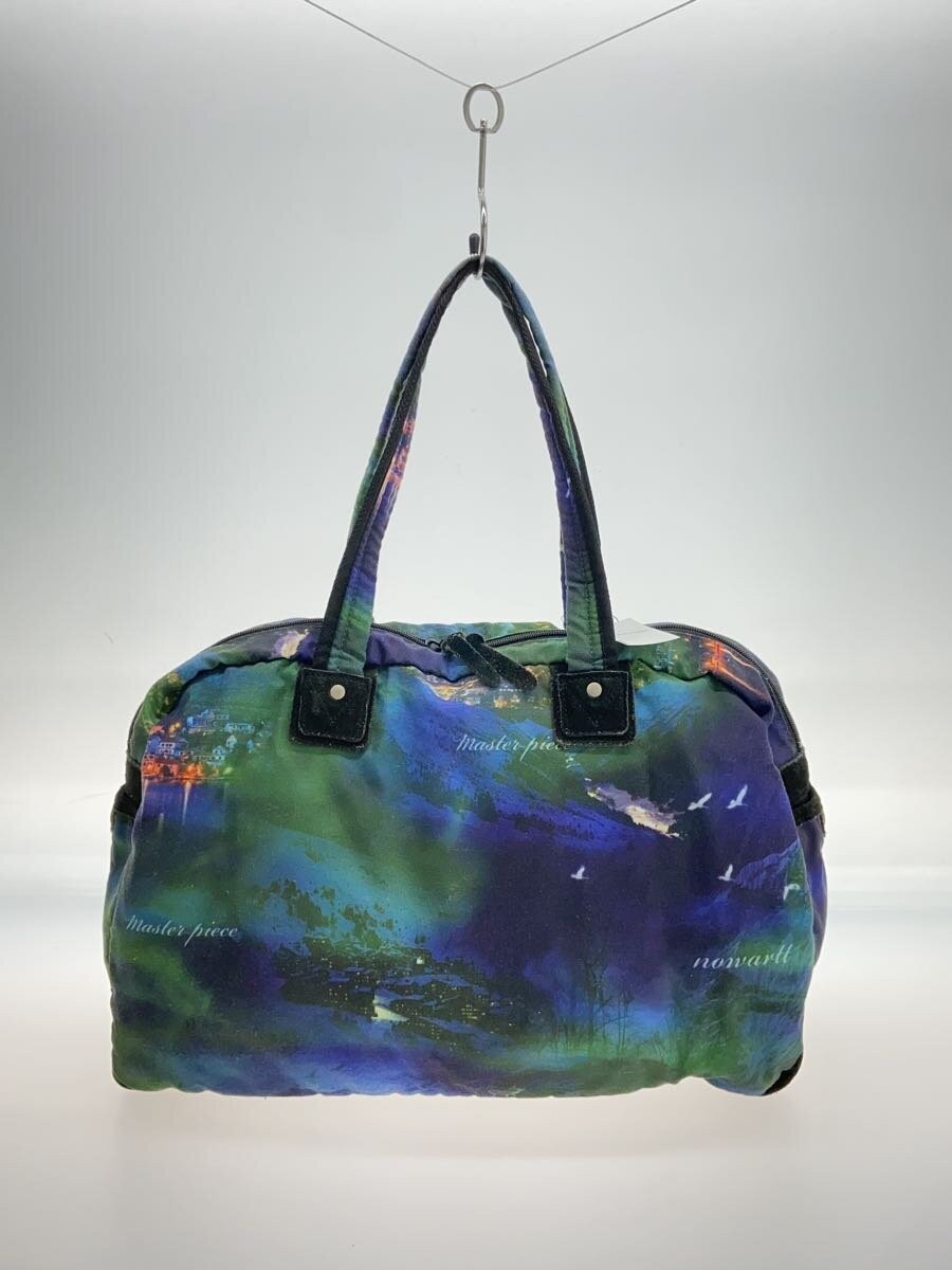 MSPC (master-piece) Tote Bag, Polyester, Green and Blue, Photo Print, All-Over P