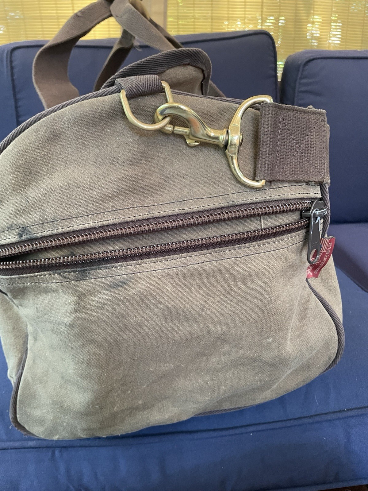 Frost River Explorer Medium Duffel Bag Waxed Canvas Leather Luggage Made in USA