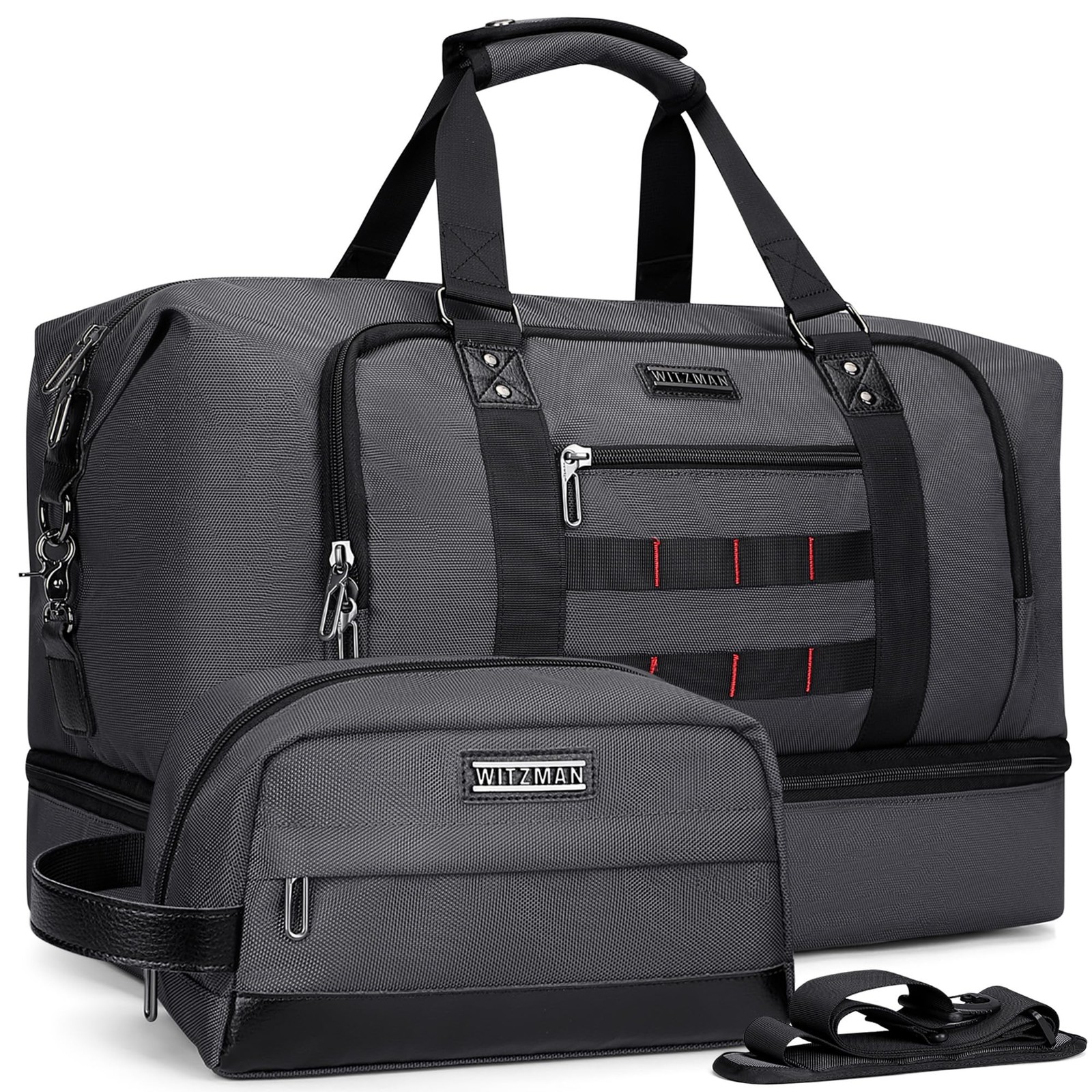 Travel Duffle Bags for Men Weekender Bags with Toiletry Bag Sets Carry On Ove…