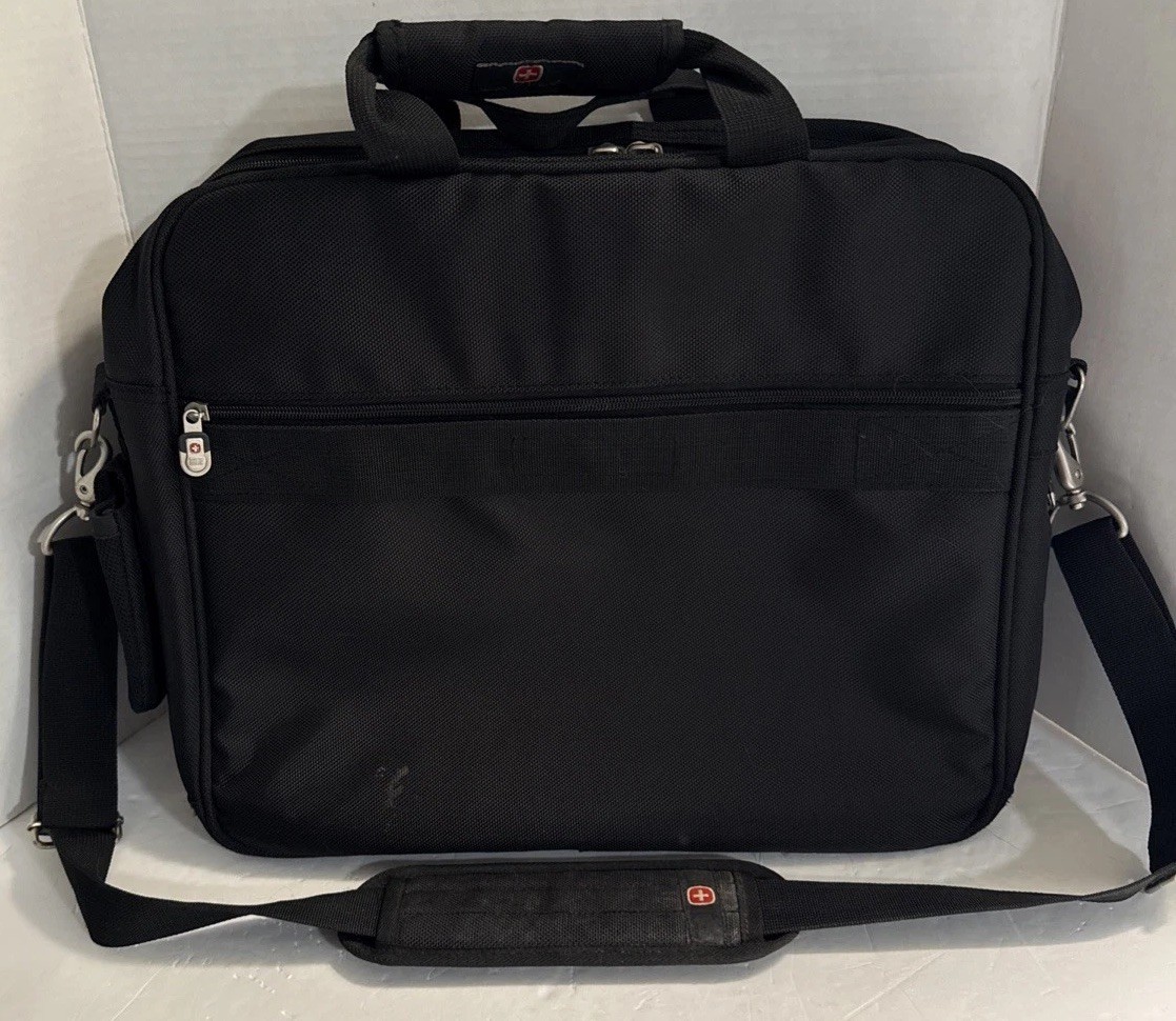 SwissGear Laptop Computer Briefcase Travel Bag Unisex 18″ x 14″ Black