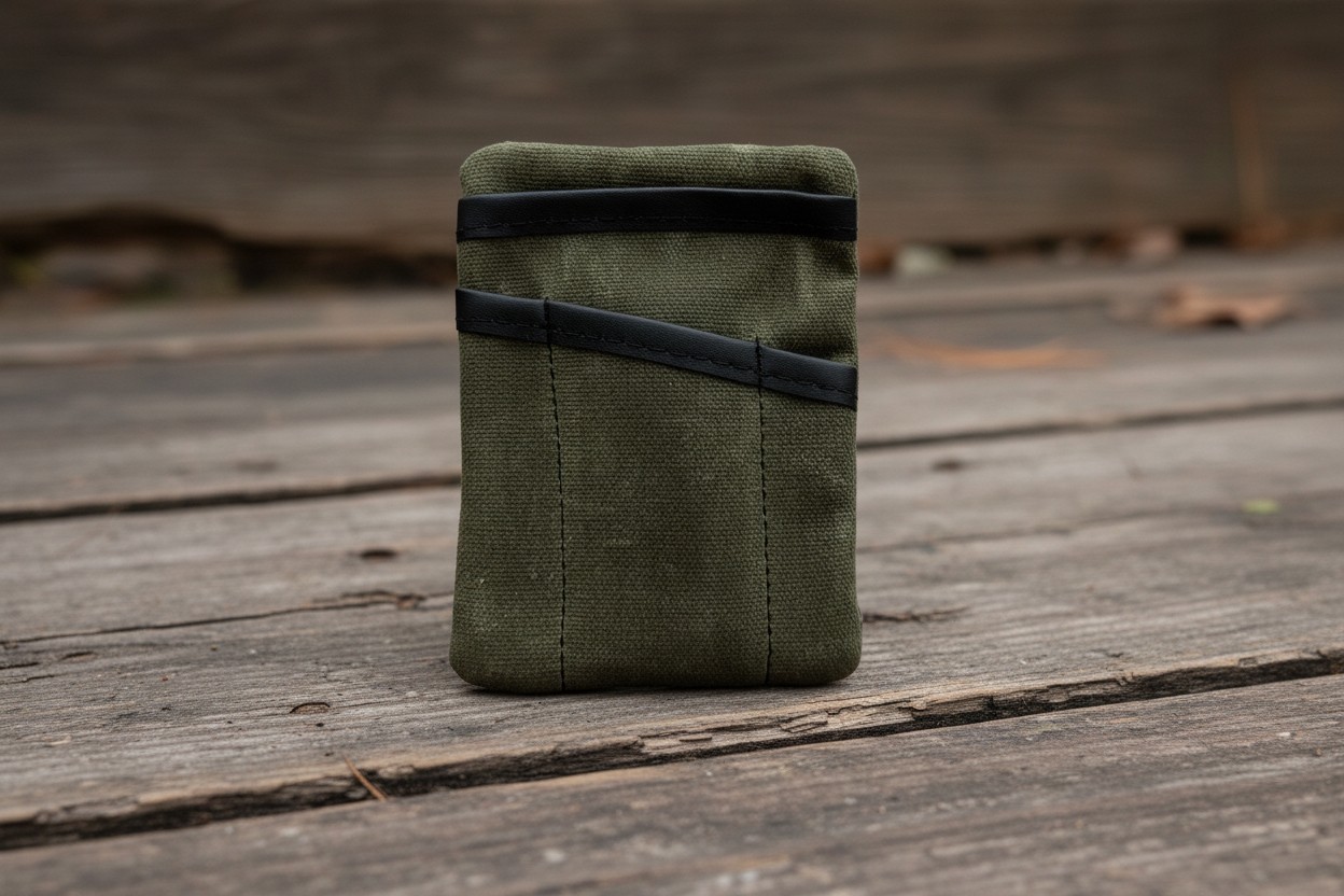 Waxed Canvas EDC Bundle, Notebook 3-Pack, Pen 6-Pack, EDC Pocket Organizer