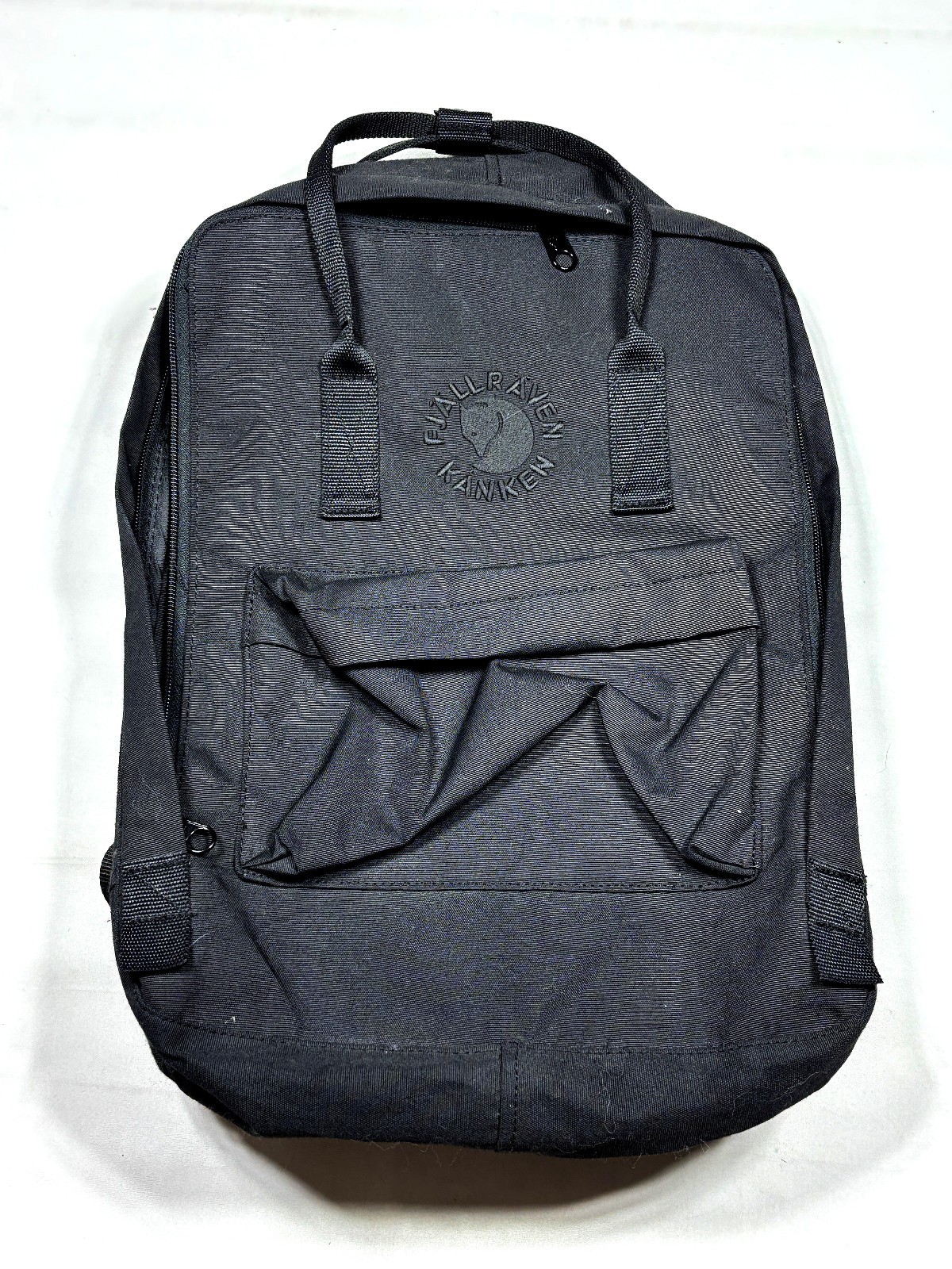 Fjallraven Re-Kanken Black Monochrome Recycled Polyester Backpack Daypack 16L