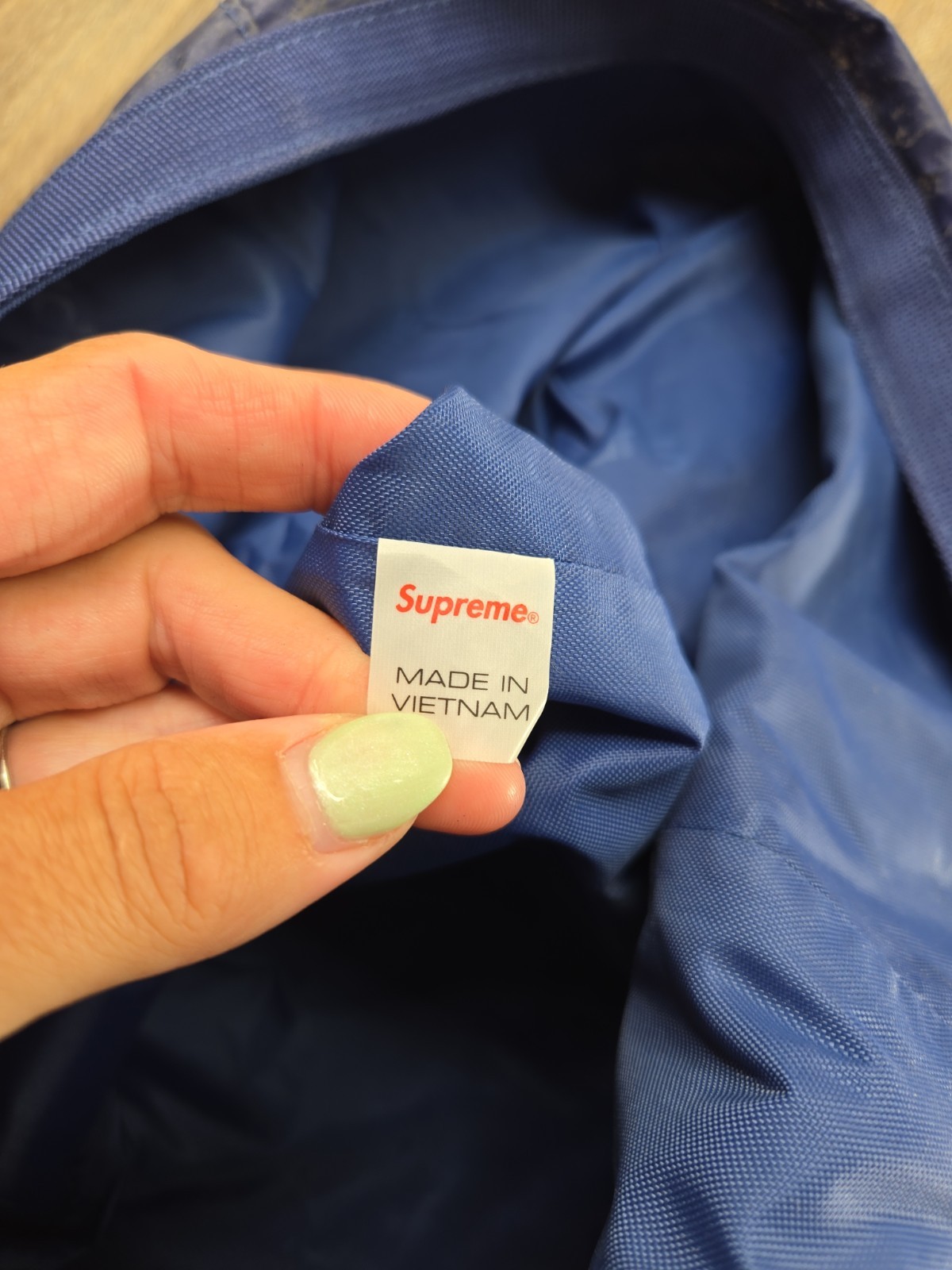 EUC SUPREME Waterproof Reflective Speckled Backpack Royal Blue FW20 Olmetex