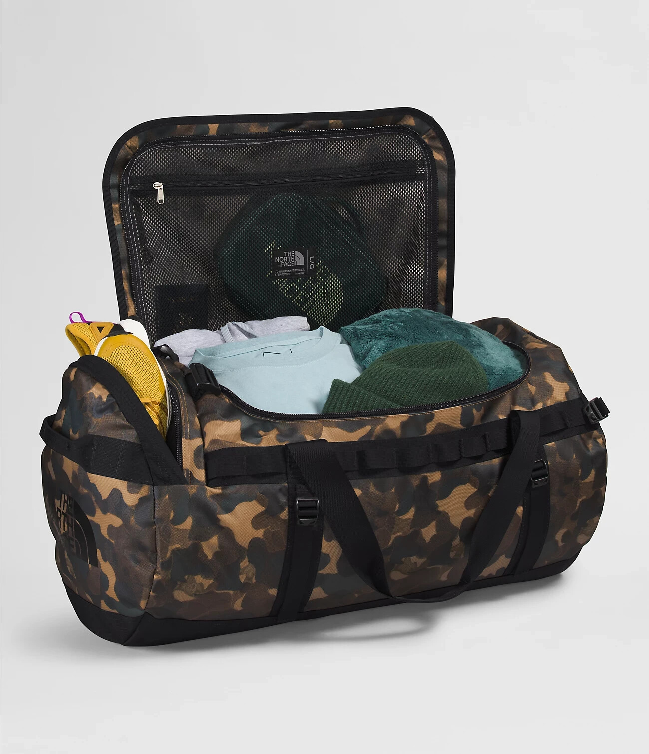 🔥RARE!🔥 The North Face Base Camp Duffel Bag Utility Brown Camo Large 95L 🔥NEW