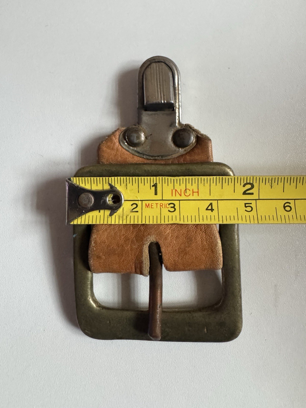 Replacement Push Lock for Goat Leather Bags Vintage 1970’s Brass Buckle