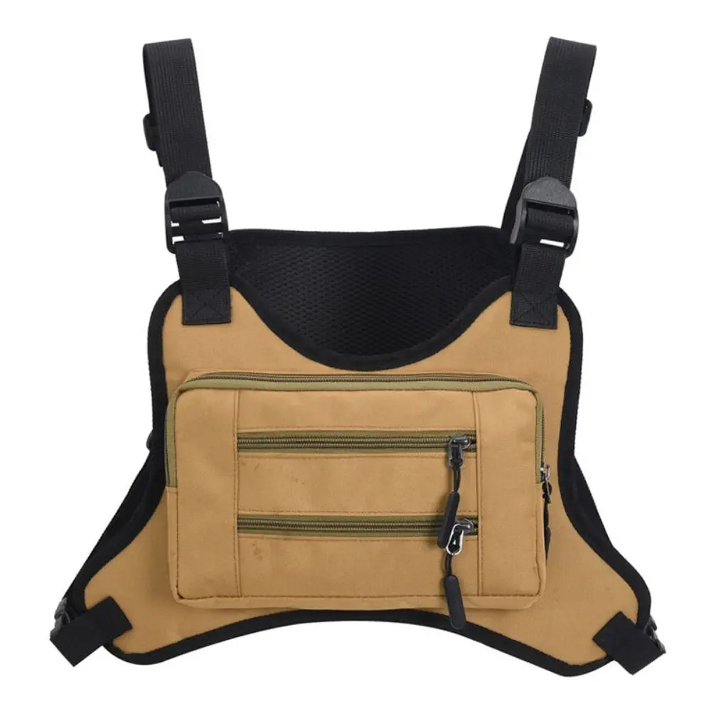 Adjustable Sports Vest Bag Multi-functional Water Resistant MOLLE Chest Bag Ligh