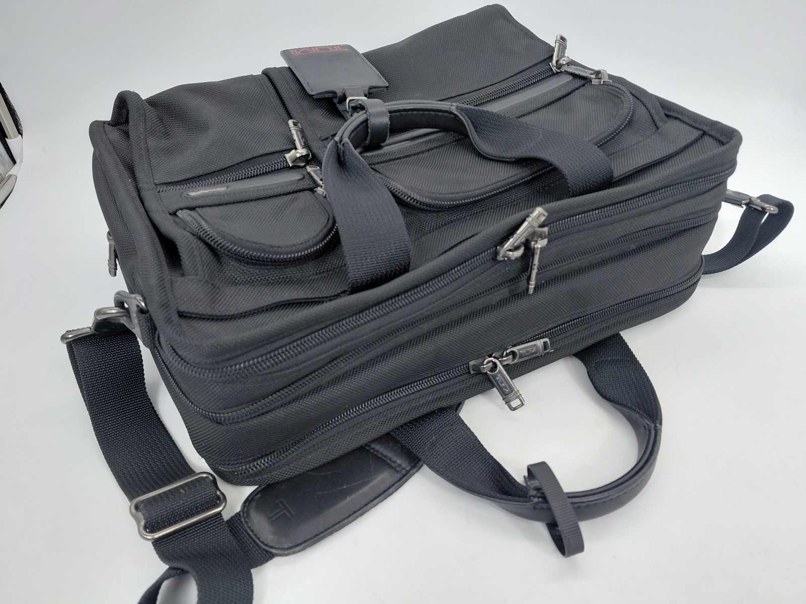 Tumi 26141D4 Alpha Black Ballistic Nylon Laptop Briefcase Bag – Used Good Cond.