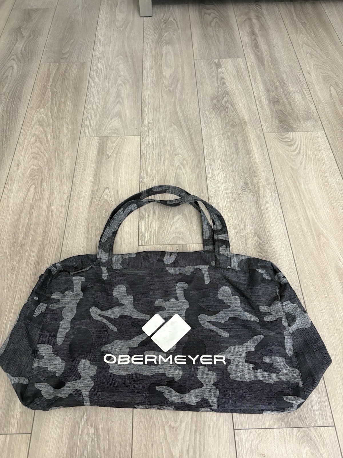 Obermeyer Duffel bag Gray/Black Camo 20x12x8”