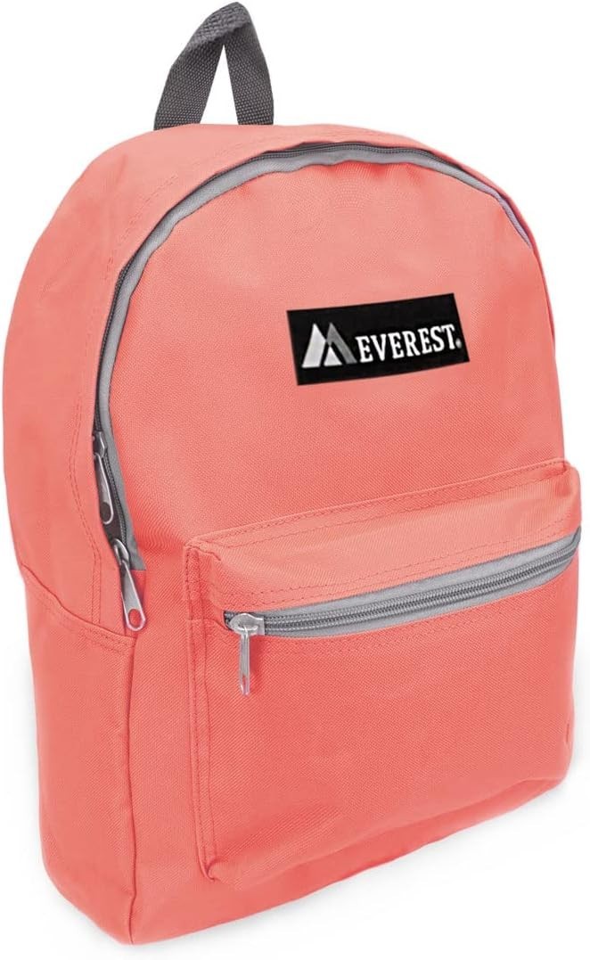 Durable 15″ Coral Laptop Backpack with Adjustable Straps – Lightweight & Chic