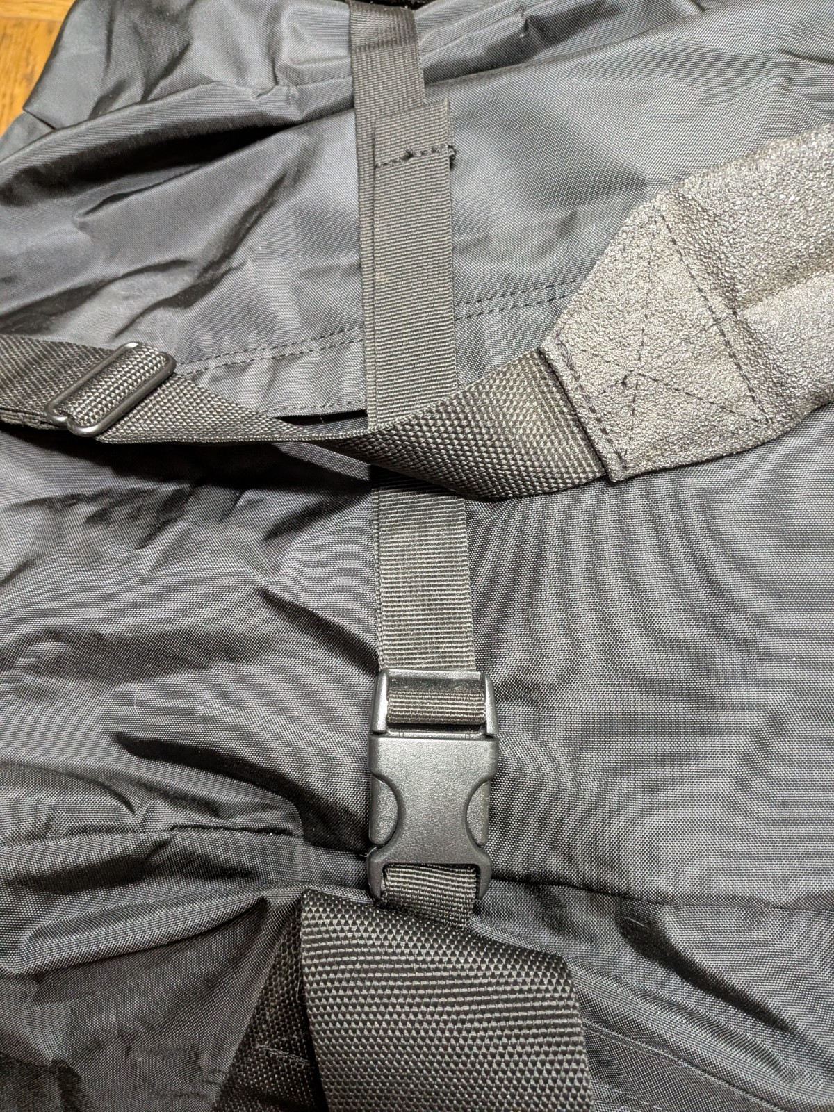 Uline Extra Large Duffle Tote Bag Black Handle Shoulder Strap 34x16x14