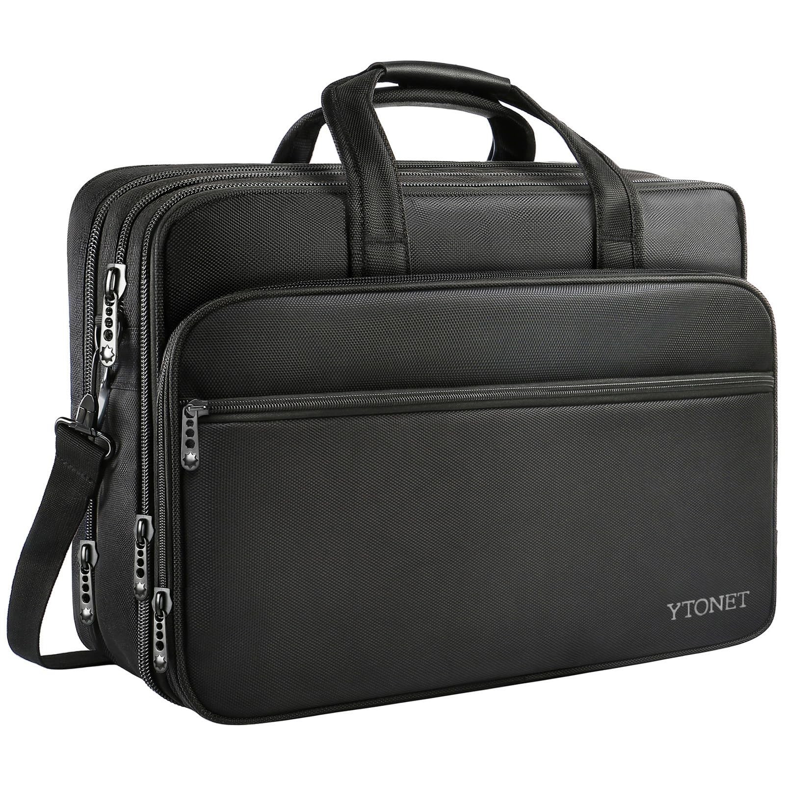 18 Inch Laptop Bag, Extra Large Briefcase for Men, Expandable Multifunctional La