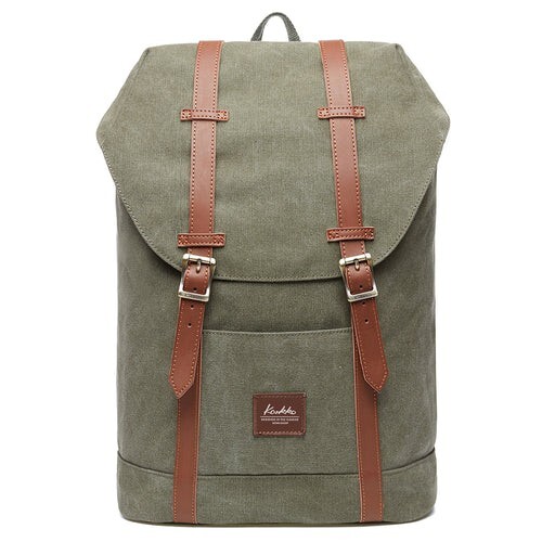 Kaukko Canvas Backpack (Army Green) 18.1L NEW!