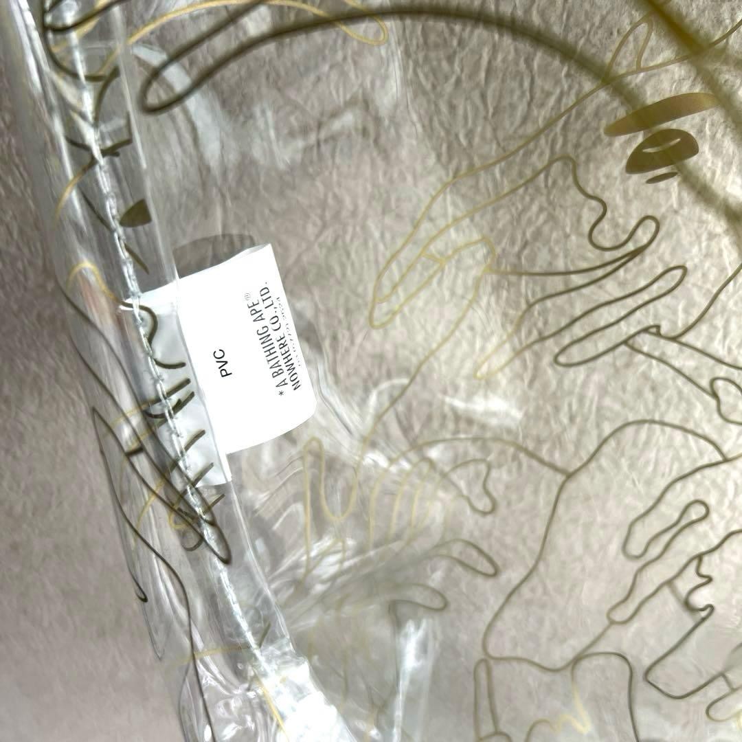 Aape BY A BATHING APE Transparent Vinyl Tote Bag Unused Large