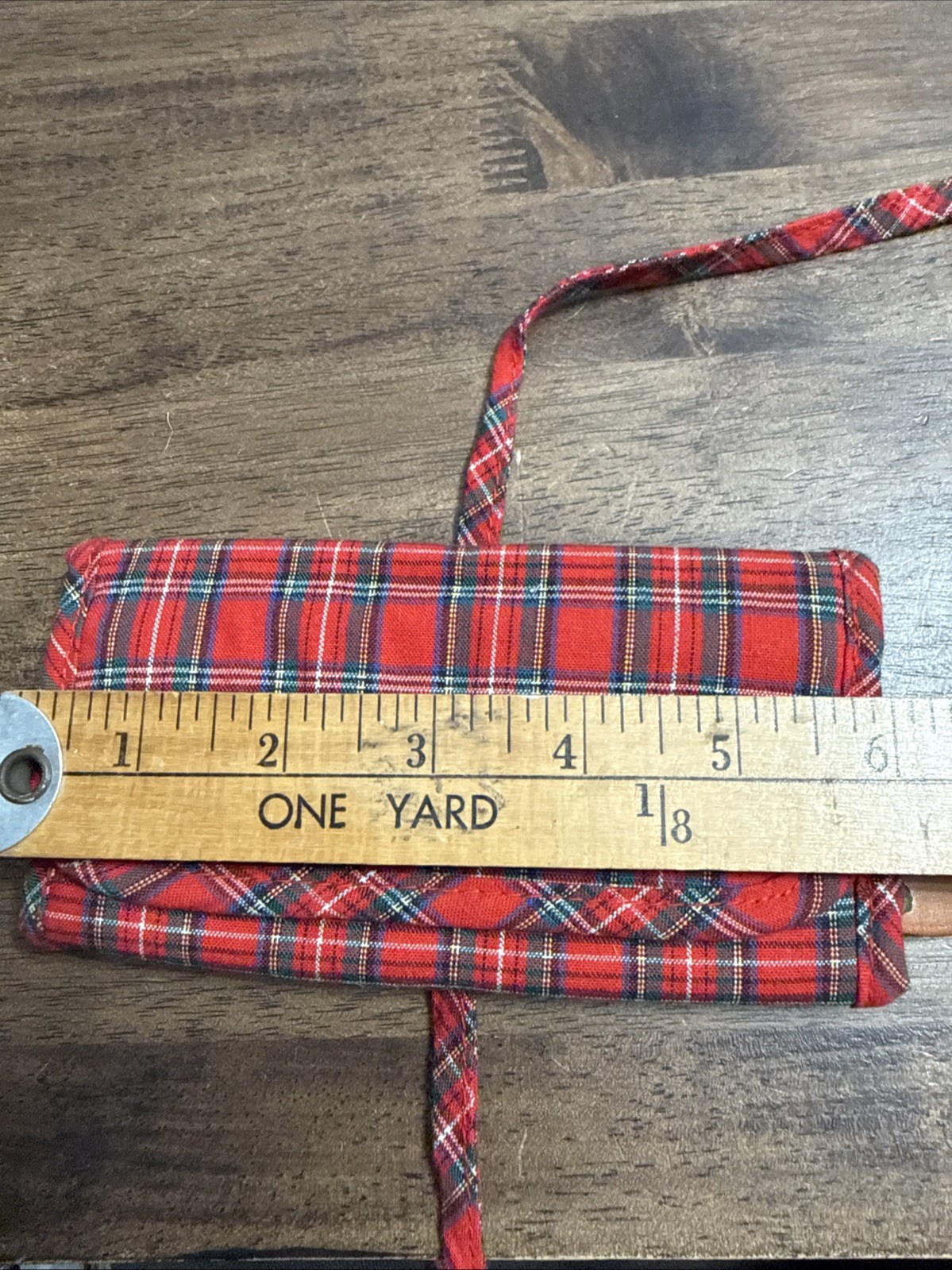 Vintage Polo Ralph Lauren Tartan Plaid Jewelry Travel Roll Tie Case Bag