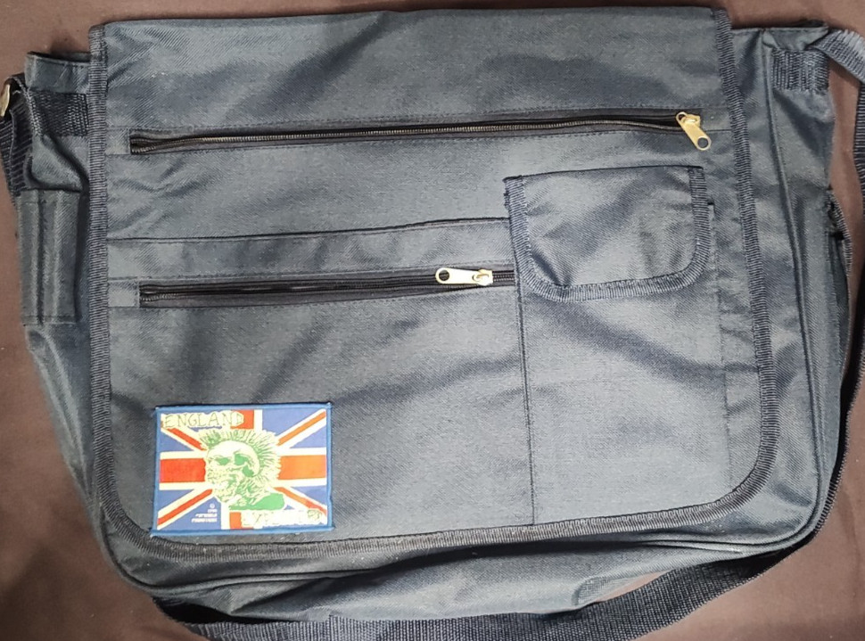 UNISEX Messenger Bag Canvas Satchel Cross Body Vintage Shoulder Strap DARK BLUE