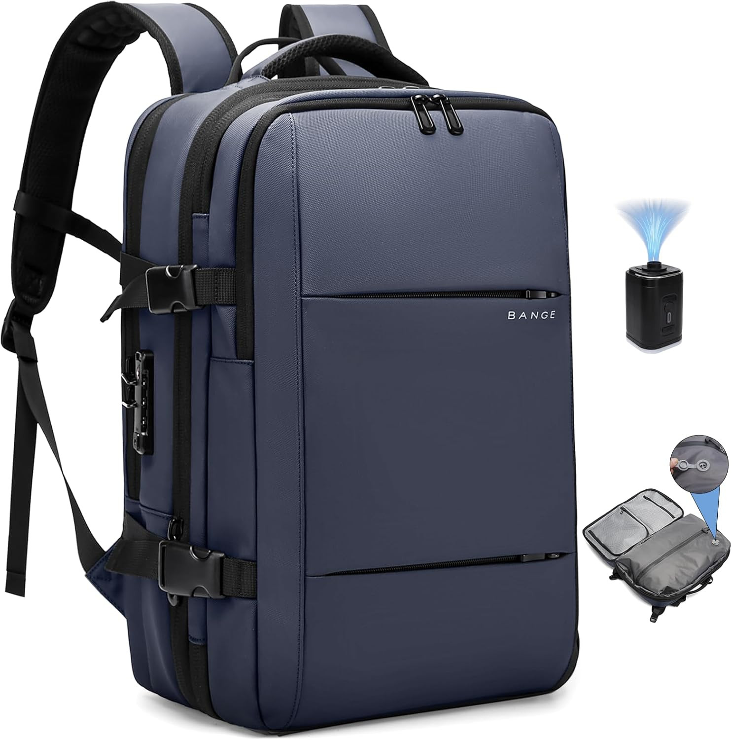 Air Vacuum Backpack with Pump,Air Packing Vacuum System Compression Back Pack, E