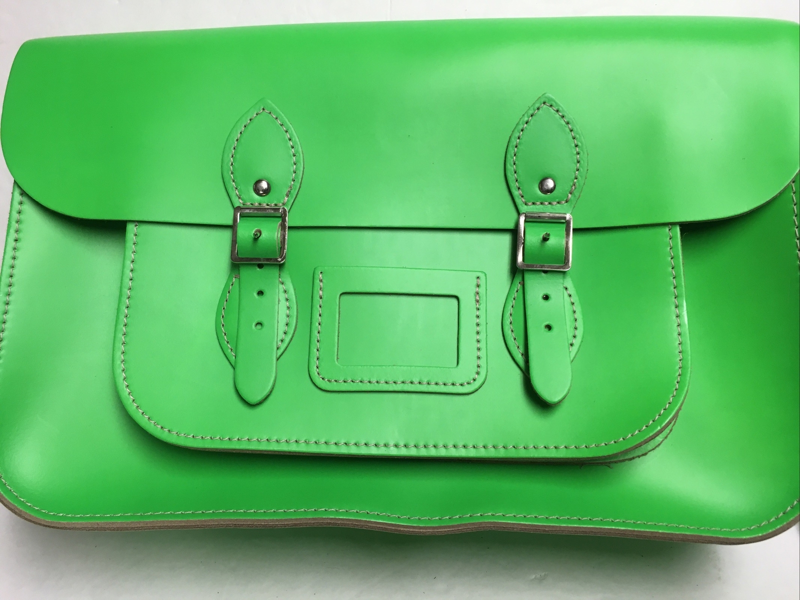 NEW 15″ VINYL PHOSPHORIC COLORS Oxbridge Satchel Fashion Retro School CHOOSE ONE