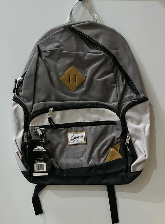 Trailmaker Heritage Collection Backpack With 16″ x 10″ Laptop Holder GrayLtGray