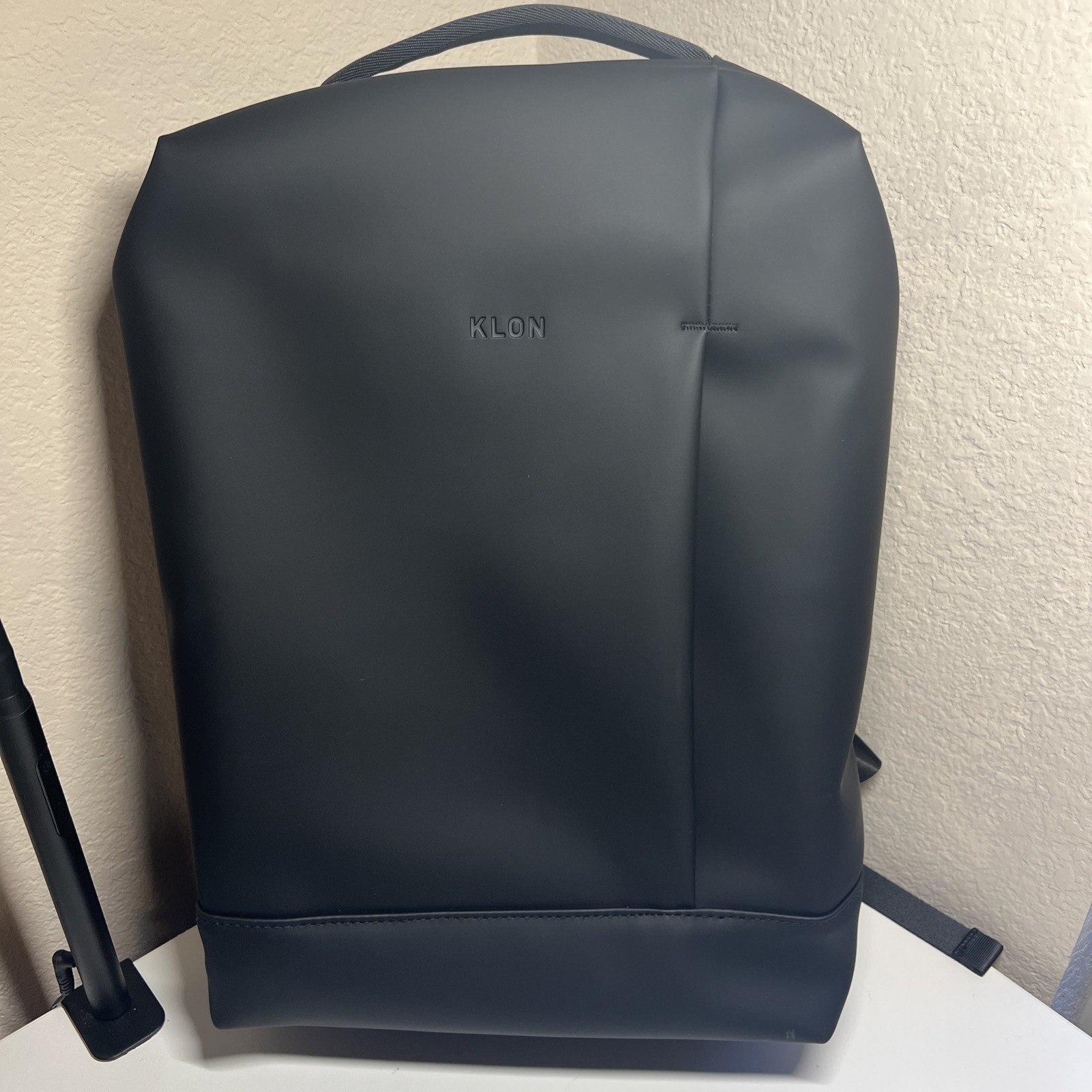 KLON Matte Coated Black Backpack Japan Minimalist Water-Resistant