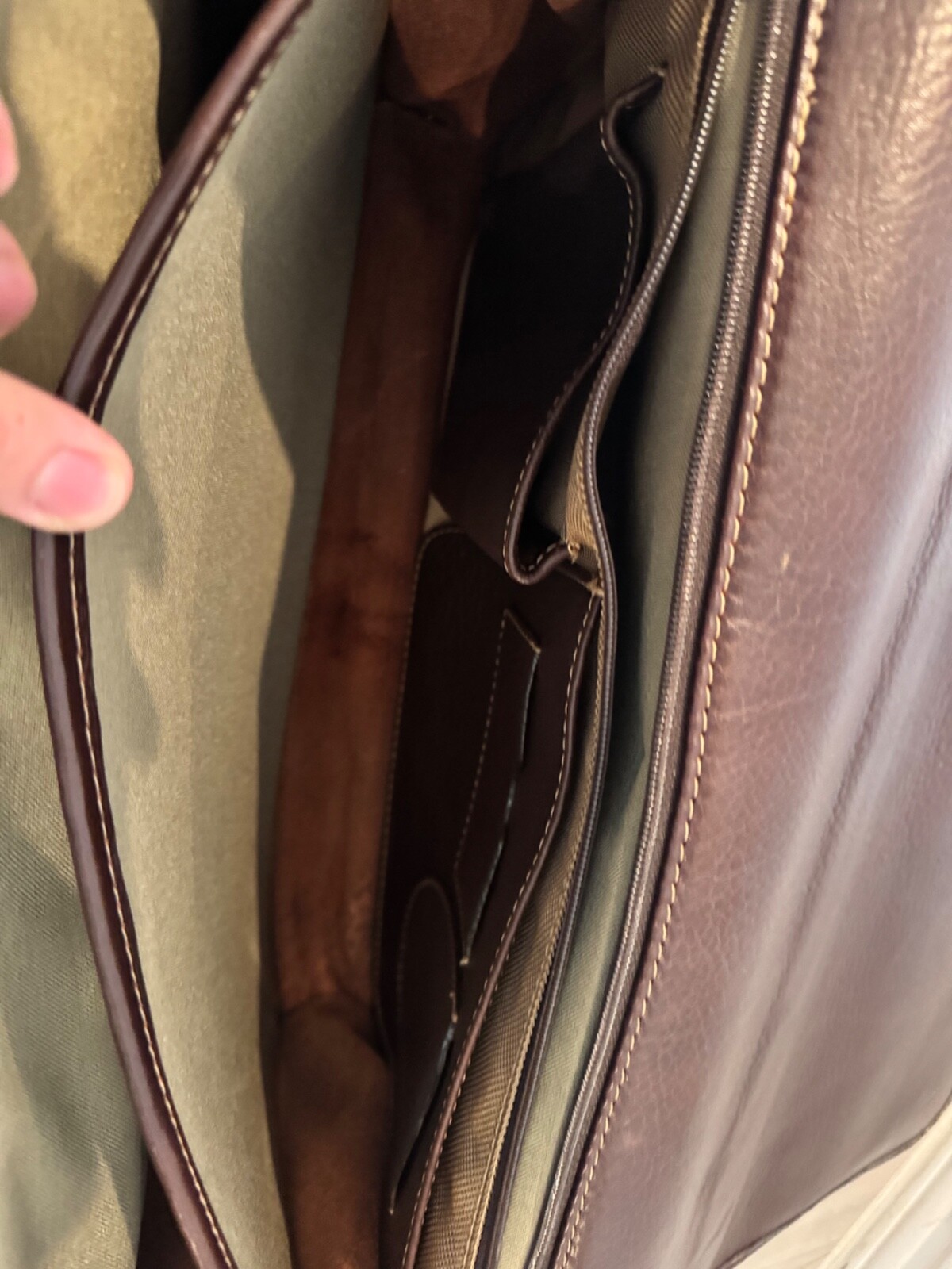 King Ranch Double Compartment Brief Case