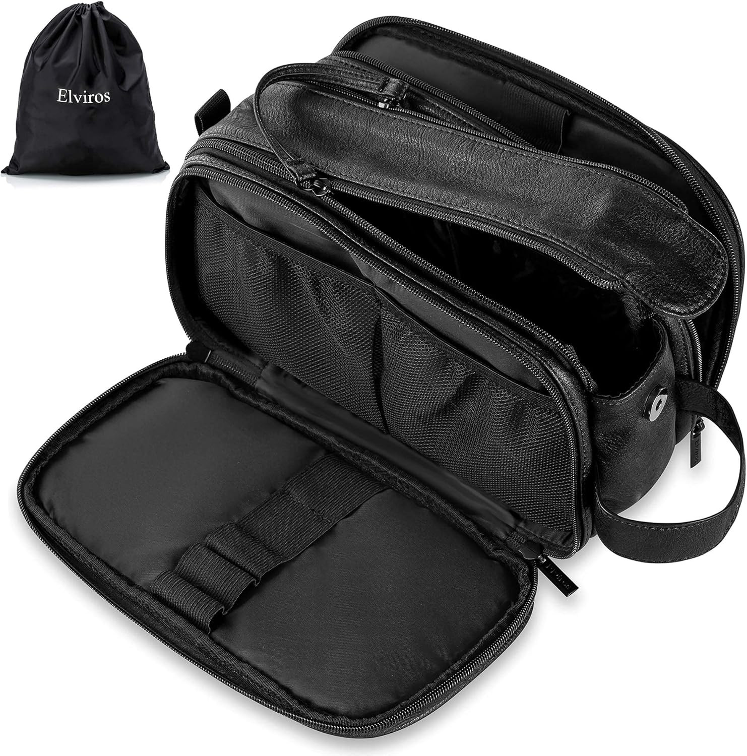 Toiletry Bag for Men, Large Travel Shaving Dopp Kit Water-Resistant Bathroom Toi