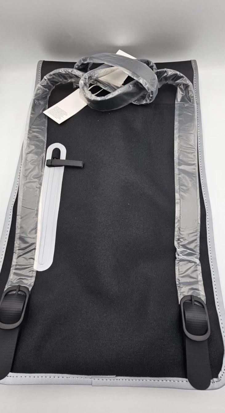 RAINS Reflective Waterproof Backpack in Black NWT