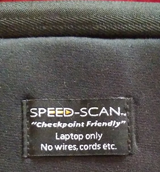Pelle Studio SPEED-SCAN Checkpoint Friendly Laptop Padded Bag Briefcase BLACK