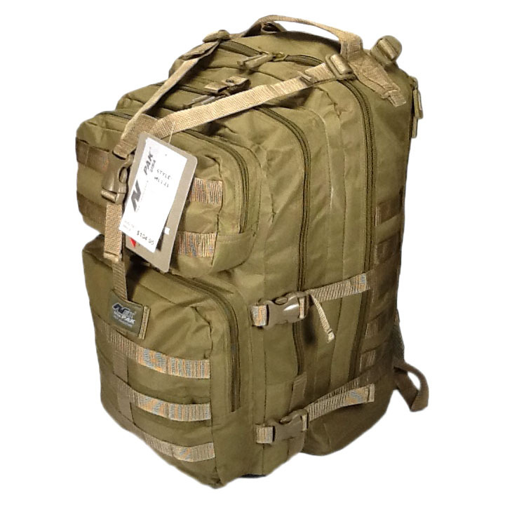 21″ 3400cu.in. NexPak Tactical Hunting Camping Hiking Backpack ML121 TAN