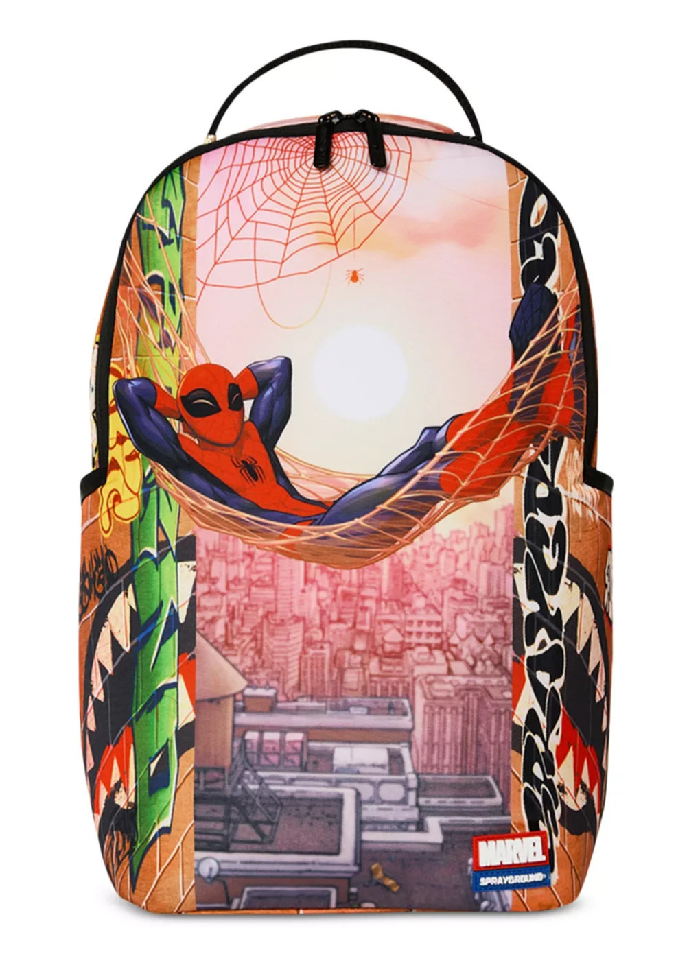 Sprayground Spiderman Web Hammock Backpack🔥New Black Bookbag Large School Bag