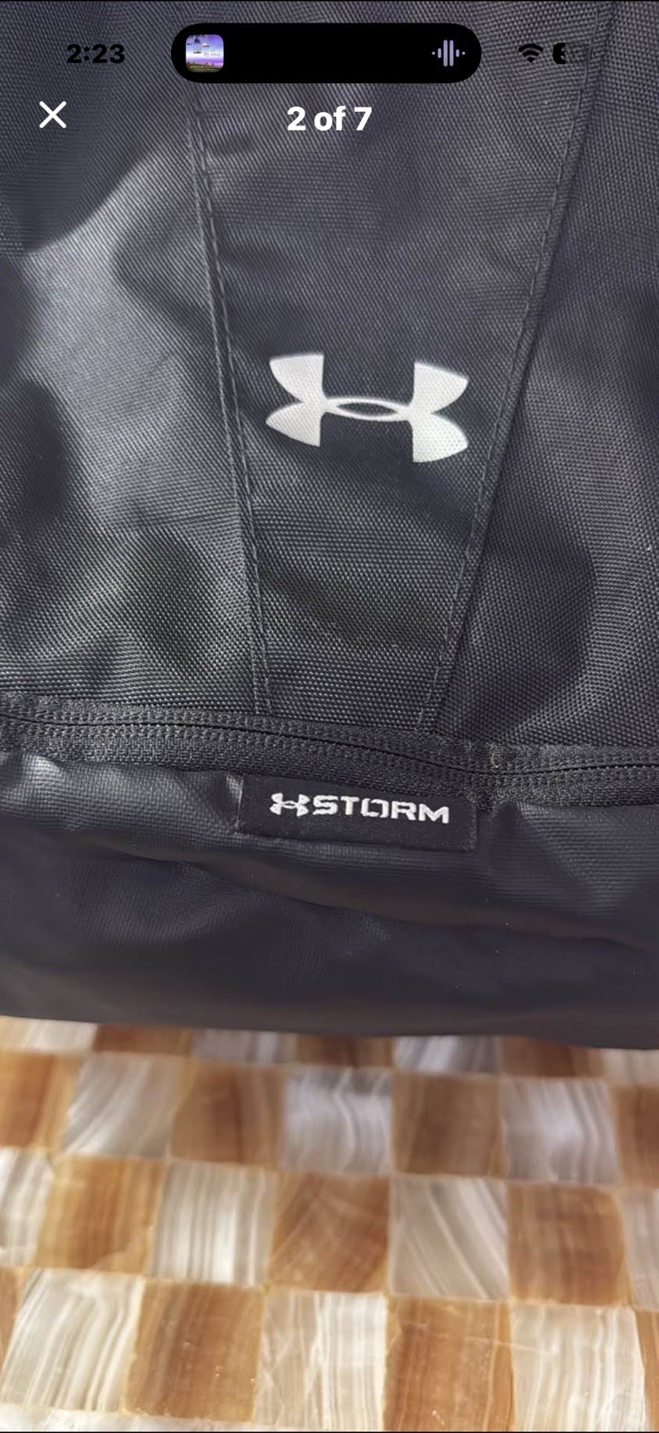 Under Armour Storm Backpack Black Padded Straps Multiple Compartments