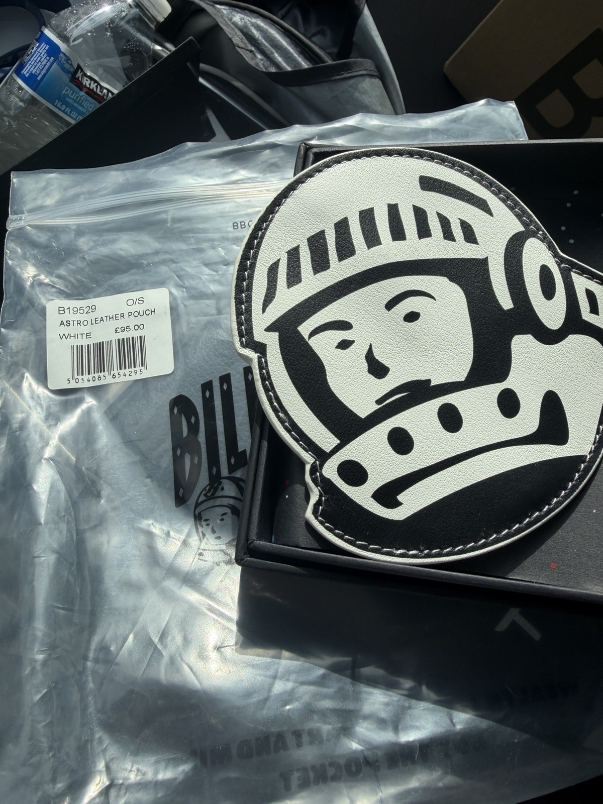 Billionaire Boys Club Astro Leather Pouch White BBC Helmet Bag Rare
