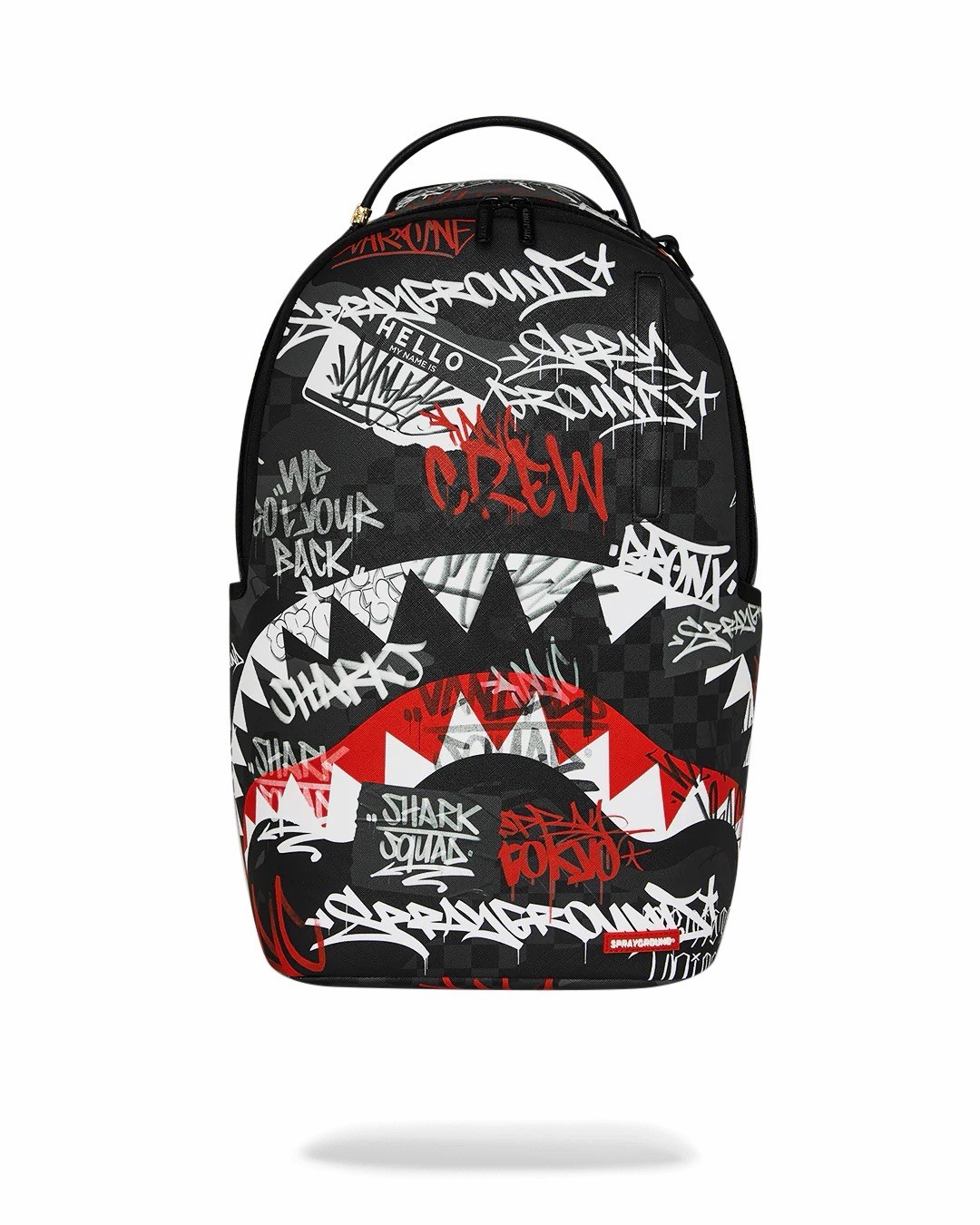 SPRAYGROUND LIMITED EDITION BACKPACK TAGGED UP BLACK RED GRAFFITI BANDIT BRANDED
