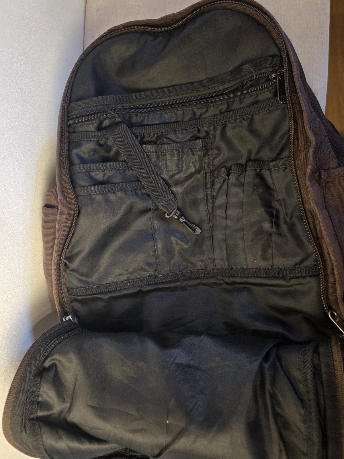 State Backback Evans Double Pocket Limited Edition Brown Gray Adult Size Laptop