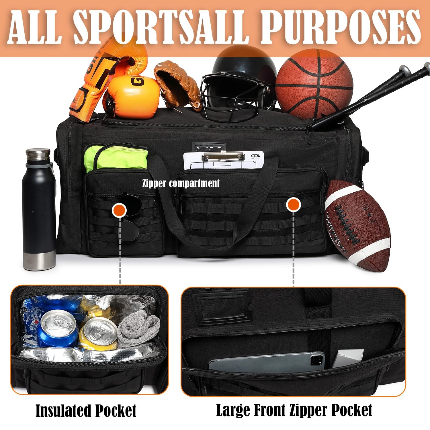 130L Extra Large Duffle Bag for Men, Heavy Duty Duffle Bag for Travel, Large …