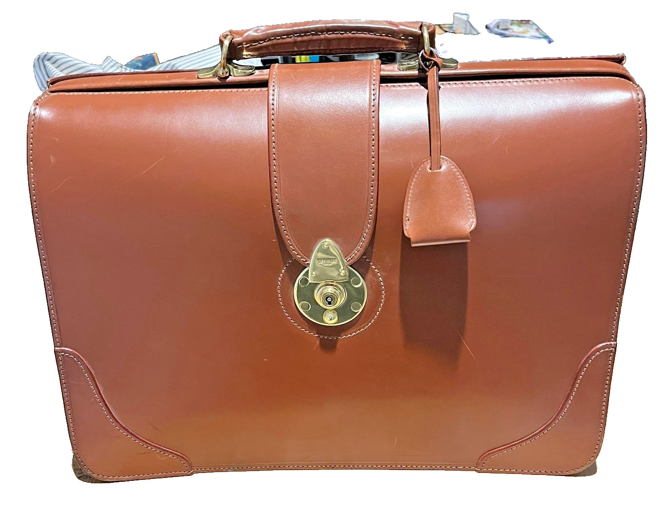 W&H Gidden London Special Edition Leather Briefcase #469 – Royal Warrant