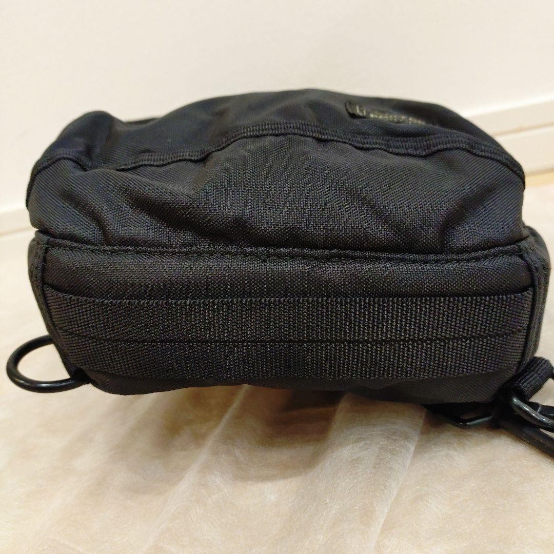 Authentic PORTER FLASH Shoulder Bag Black Nylon Lightweight Compact 180mm x 320m