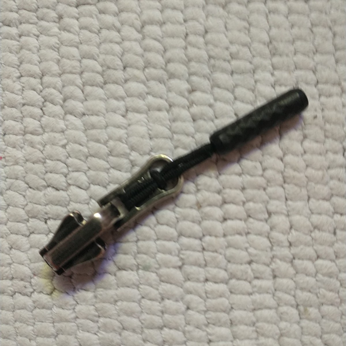 OEM The North Face Zipper Pull String Rubber Logo Black